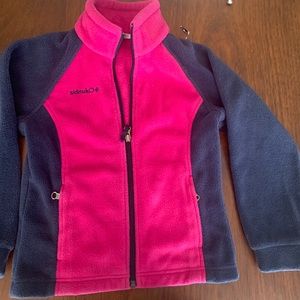 Girls Columbia fleece jacket